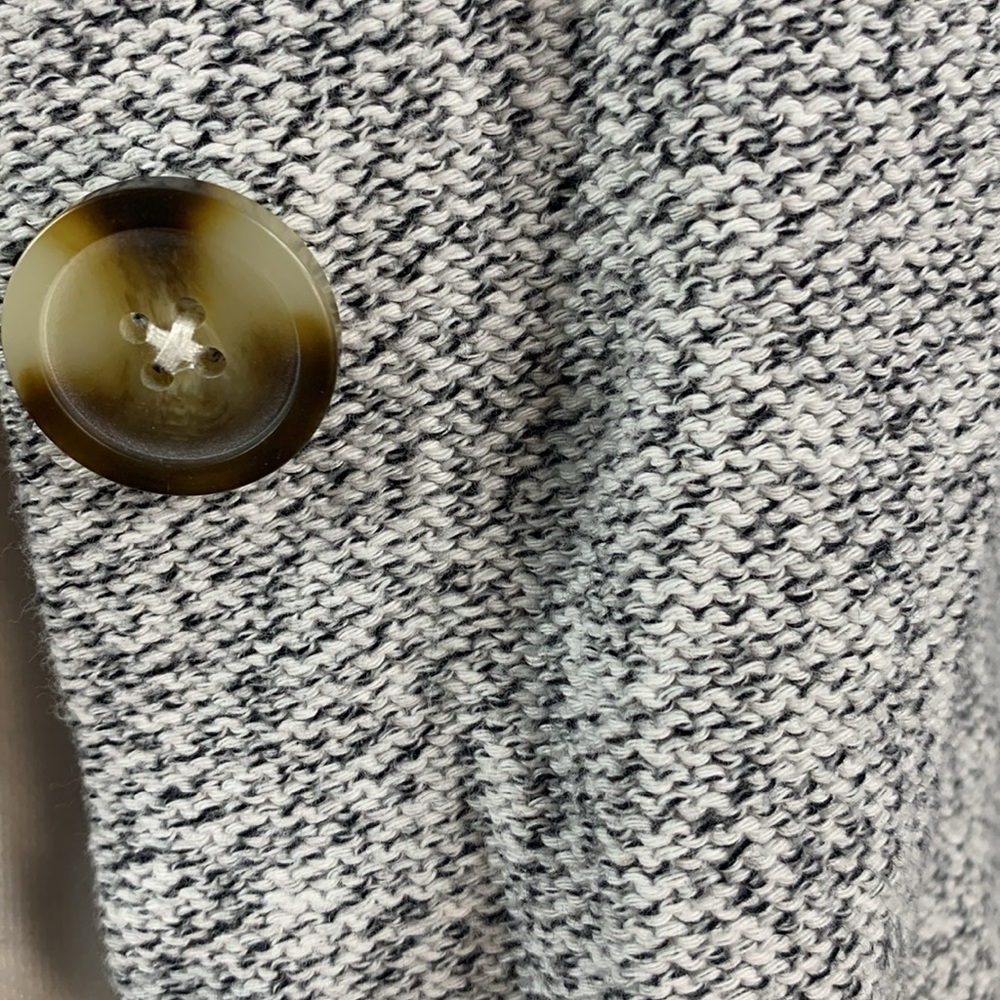 Madewell Black & White Speckled Clemence Cropped Cardigan- NWT - Picture 8 of 11